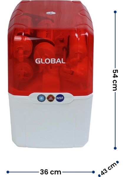 Su Arıtma Cihazı 8lt Kapalı Kasa | 5 Filtreli Ro Sistem | Ters Ozmoz | (Üreticiden)