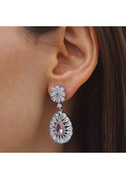 Zultanit Çiçek Damla Gümüş Küpe fiyatları