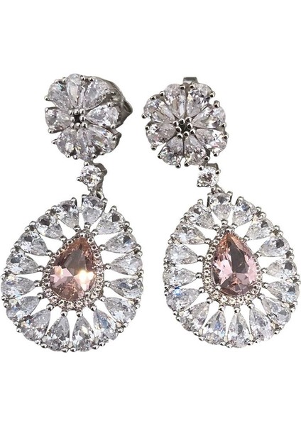 Zultanit Çiçek Damla Gümüş Küpe fırsatları