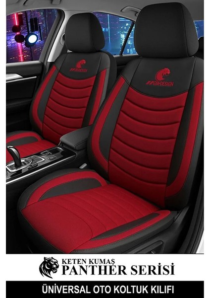 Geely Emgrand Ev Ev 450 52 Kwh (163 Hp) Electric 2019 Panther Serisi Uyumlu Keten Oto Koltuk Kılıfı Bordo