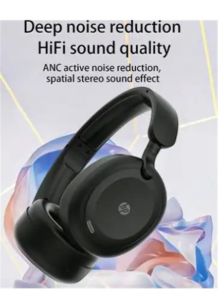 Hp H231A Kablosuz Kulak Üstü Bluetooth Kulaklık V5.3 Siyah (Mikrofonlu, Çift Cihaz Desteği) fiyatları