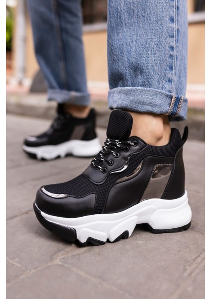 Ripa Kadin Siyah Dolgu Topuk Sneaker modelleri