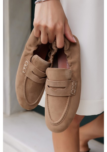 Milly Kadin Lacivert Suet Loafer Babet Ayakkabi fiyatları