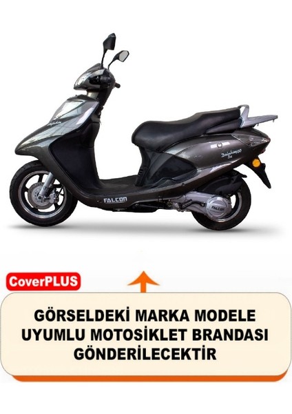Falcon Dolphin 100 Arka Çanta Uyumlu (Gri) Motorsiket Brandası Motor Örtüsü Çadır Su Geçirmez Motosiklet Kılıfı Motor Brandası fiyatları