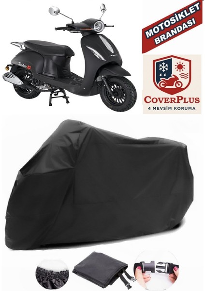 Kanuni Trodon Xs 50 Siyah Motorsiket Brandası Motor Örtüsü Çadır Su Geçirmez Motosiklet Kılıfı Motor Brandası