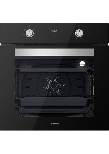 Silverline BO6502B02 - CS5343B01 - 3490 Oslo Siyah Ankastre Set fiyatları