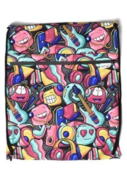 Su Geçirmez Ön Gözlü Spor Çantası Renkli Polyester 40x50 cm Çocuklar İçin fiyatları