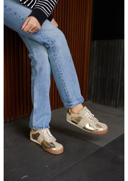 April Kadın Altın Bagcıklı Sneaker
