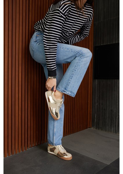 April Kadın Altın Bagcıklı Sneaker fiyatları