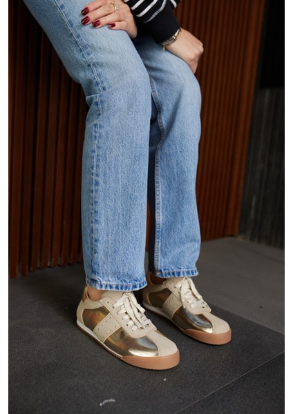 April Kadın Altın Bagcıklı Sneaker