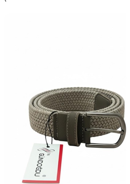 Bej Renk Elastik Lastikli Örgü Kemer modelleri