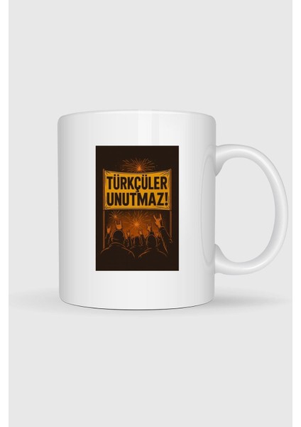 Türkçüler Unutmaz Bozkurt Tasarımlı Kupa Bardak