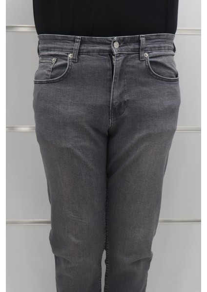 Fistan Store Erkek Gri Yüksek Bel Rahat Kesim Boru Paça Jean Pantolon fiyatları
