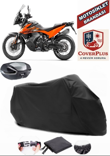 Ktm 890 Adventure Siyah Arka Çanta Uyumlu Motorsiket Brandası Motor Örtüsü Çadır Su Geçirmez Motosiklet Kılıfı Motor Brandası