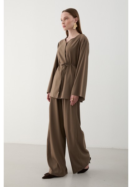 Vizon Ipli Kimono Takım - 8864