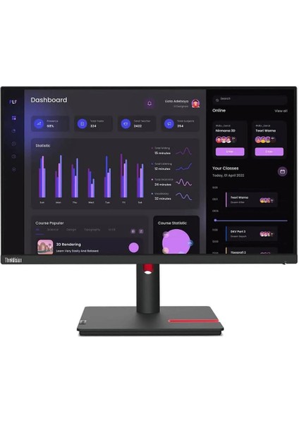 Lenovo 23.8" 63CFMATXTK Thinkvision T24I-30 60Hz 4ms Full Hd IPS Pivot Monitör