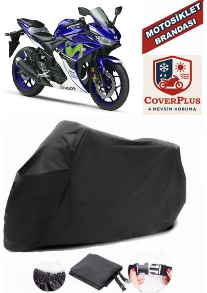 Yamaha Yzf R25 Siyah Motorsiket Brandası Motor Örtüsü Çadır Su Geçirmez Motosiklet Kılıfı Motor Brandası
