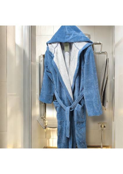 Triga Bornoz Kapüşonlu %100 Pamuk