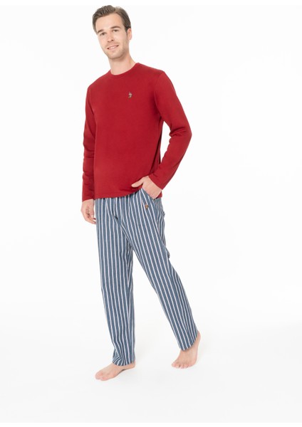 Erkek Bordo Pijama Takım modelleri