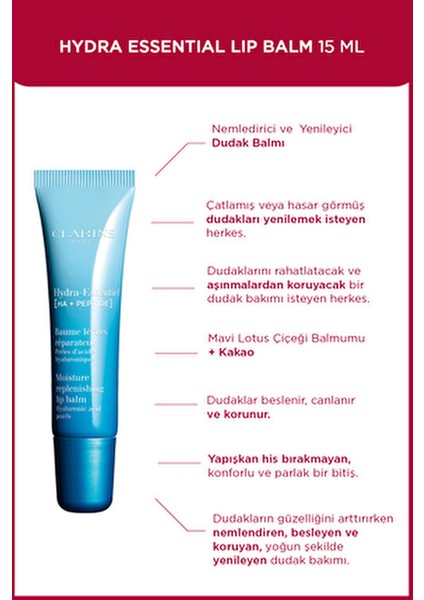 Hydra-Essentiel Onarıcı Dudak Balsamı Hyaluronik Asit ve Peptitler ile 15 ml fiyatları