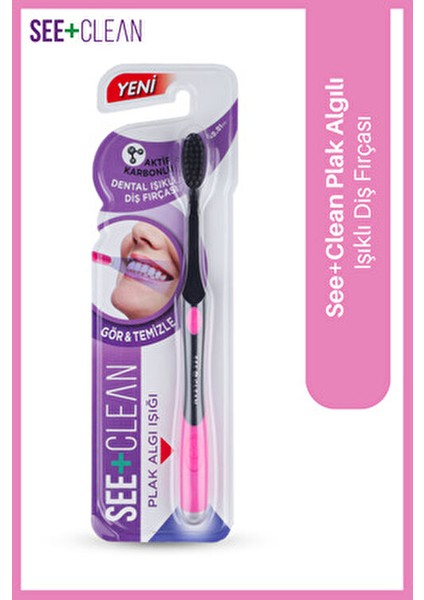 See + Clean Diş Fırçası Orta Sertlikte Aktif Karbon Teknolojisi Pembe Renkli fiyatları