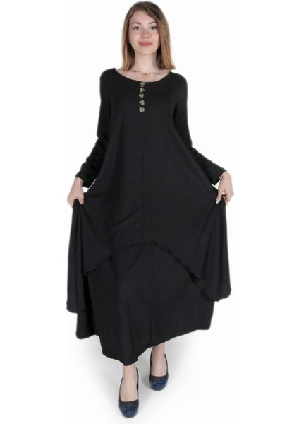 Günlük Yazlık Salaş Kadın Iki Katlı Elbise