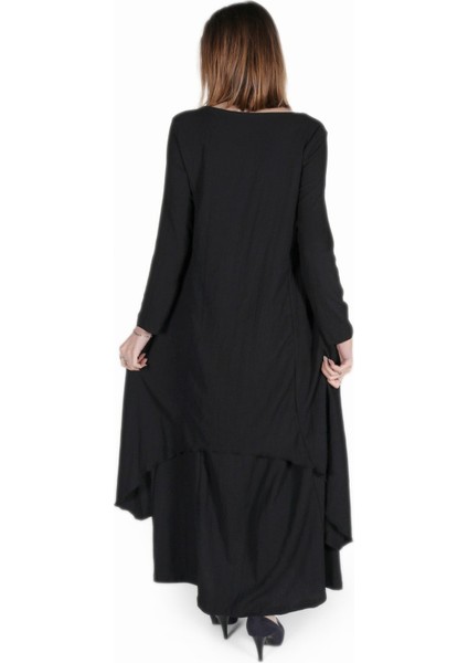 Günlük Yazlık Salaş Kadın Iki Katlı Elbise modelleri