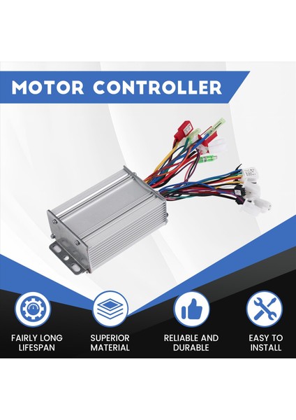 Elektrikli Bisiklet Fırçasız Motor Denetleyicisi 36/48V 350W Elektrikli Scooterlar Yeni (Yurt Dışından) fırsatları