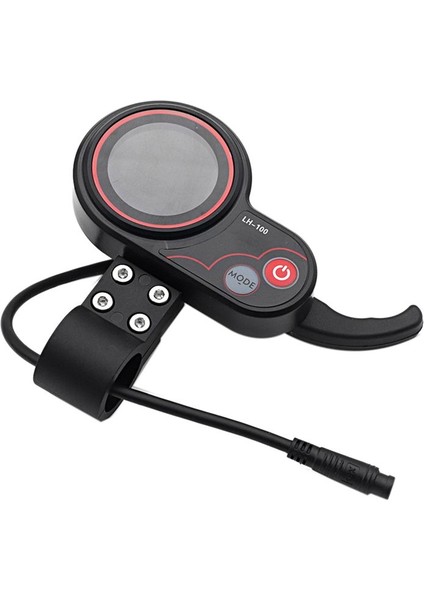 LH100 Gösterge Tablosu 60V Elektrikli Scooter LCD Elektrik Scoter/ebıke LCD Ekran Hız Göstergesi Için Gaz Kelesi Metre 6pin (Yurt Dışından)