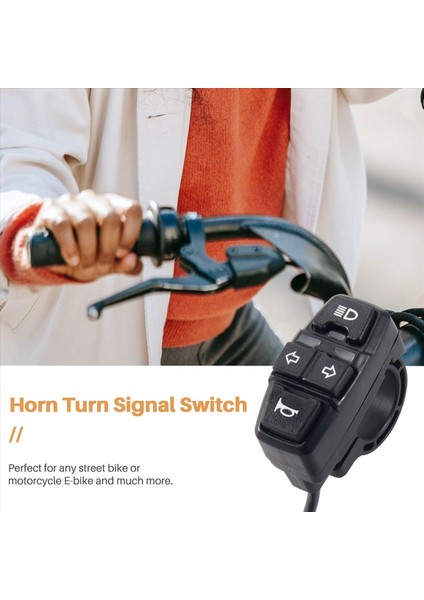 Ebike Işık Anahtarı+Boynuz ve Turning Işık Anahtarı Scooter&#39;lar Elektrikli Bisiklet Akıllı Dağ Bisikleti Dıy Aksesuarları, 48V (Yurt Dışından) fırsatları