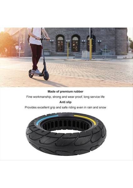 Katı Lastik 10 Inç 10X2.5 Segway Ninebot Maks Max G30 G30P G30LP Gotrax G5 G6 Elektrikli Scooter Yedek Tekerlek (Yurt Dışından) fiyatları