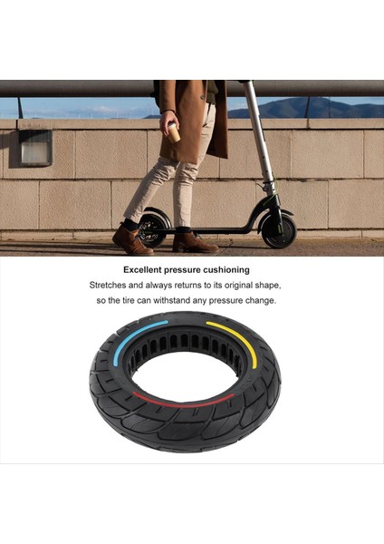 Katı Lastik 10 Inç 10X2.5 Segway Ninebot Maks Max G30 G30P G30LP Gotrax G5 G6 Elektrikli Scooter Yedek Tekerlek (Yurt Dışından) modelleri