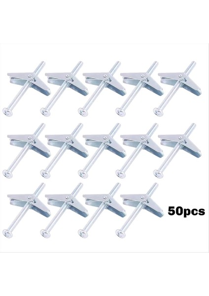 50PCS 1/8 Inç Alçıpan Için Geçiş Cıvataları, Ağır Hizmet Tipi Alçıpan Ankrajları Seti, Kuru Duvar Ankrajları ve Vidalar Tavan Için (Yurt Dışından) fiyatları