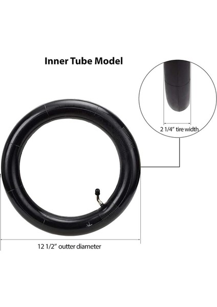 12.5 x 2.25 Scooter Lastik Tüpleri 12 ½ x 2 ¼in CR202L-A60 Açılı Valf Gövdesi Ağır Hizmet Tipi 12 Inç Bisiklet Tüpleri En Çok Uyumlu (Yurt Dışından) modelleri