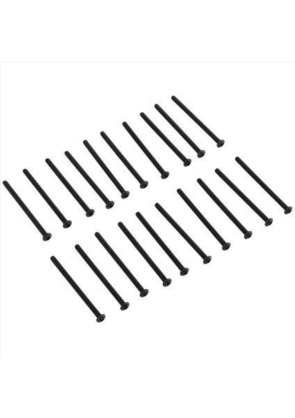 M3 x 45MM Alaşımlı Çelik Altı Soket Düğmesi Kafa Vidaları Siyah 20 Pcs (Yurt Dışından) modelleri