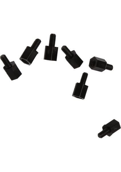 100 Pcs M3 6mm+6mm Naylon Ara Hex Stand-Off Sütun Alçak (Yurt Dışından) fırsatları