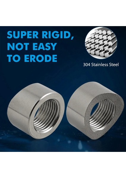 4pcs Otomobil Egzoz Borusu Modifikasyonu Montaj Tabanı Kaynak Somun Azot ve Oksijen Sensörü Taban Yuvarlak Somun M18X1.5 (Yurt Dışından) fiyatları