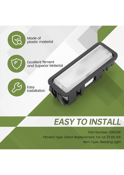 Citroen Ax x Bx Peugeot 106 Için Iç Aydınlatma Okuma Lambası 636296 (Yurt Dışından) indirimleri