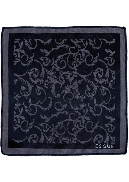 8 cm Lacivert Gri Desenli Hand Made Klasik Geniş Mendilli Kravat indirimleri