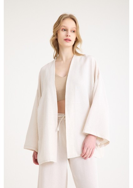 Keten Kadın Salaş Kimono Ikili Takim fiyatları