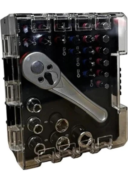 1/4" S2 Bits ve Cr-V Lokma Seti 58 Parça modelleri