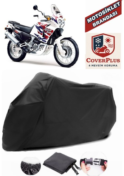 Honda Xrv 750 Africa Twin Motor Brandası Siyah Motorsiket Brandası Motor Örtüsü Çadır Su Geçirmez Motosiklet Kılıfı Motor Brandası