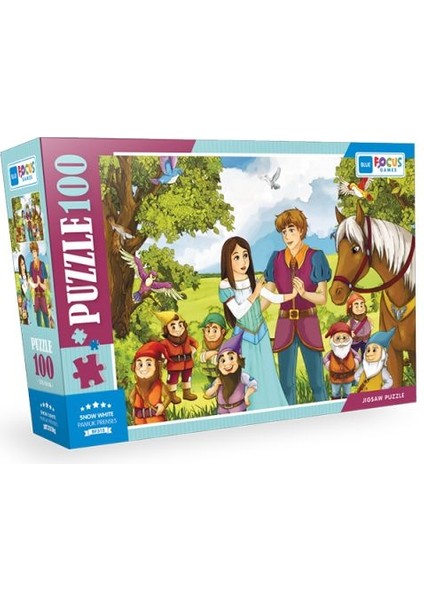Blue Focus Snow White (Pamuk Prenses) - Puzzle 100 Parça