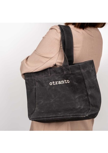 Nova Mumlu Kanvas Çanta - Antrasit fırsatları