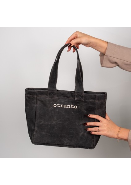 Nova Mumlu Kanvas Çanta - Antrasit indirimleri