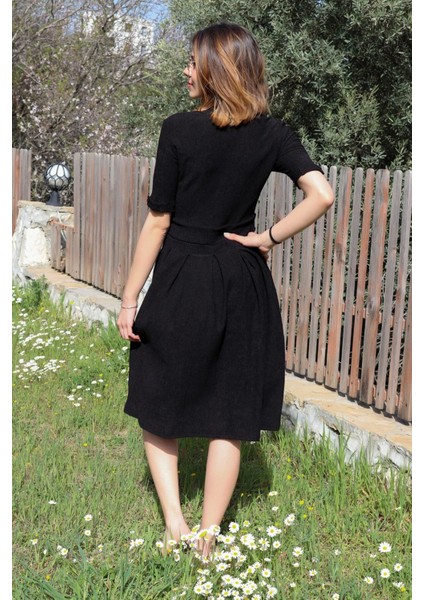 Keten Günlük Yazlık Ofis Kadın Elbisesi fiyatları