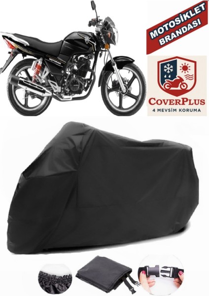 Motoran Comanche 125 Motor Brandası Siyah Motorsiket Brandası Motor Örtüsü Çadır Su Geçirmez Motosiklet Kılıfı Motor Brandası