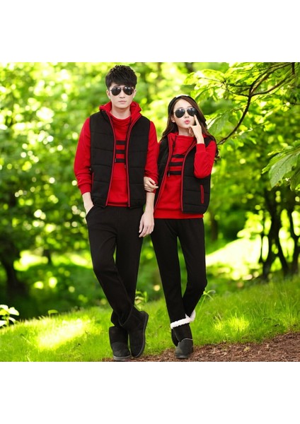 Kışlık Sevgili Kombini Şık Kadın Üçlü Eşofman