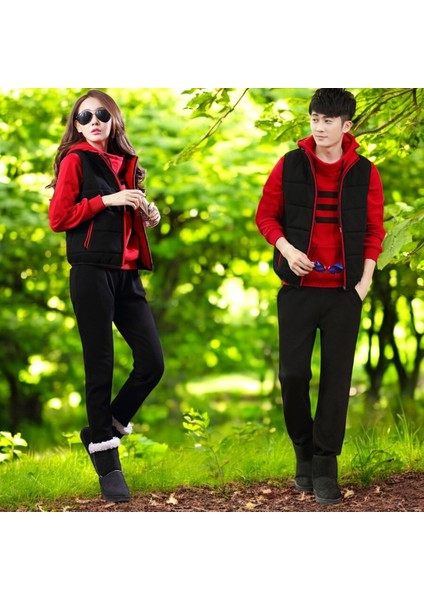 Kışlık Sevgili Kombini Şık Kadın Üçlü Eşofman fiyatları