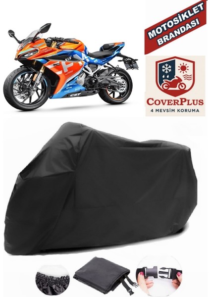 Cf Moto 250SR Siyah Motorsiket Brandası Motor Örtüsü Çadır Su Geçirmez Motosiklet Kılıfı Motor Brandası